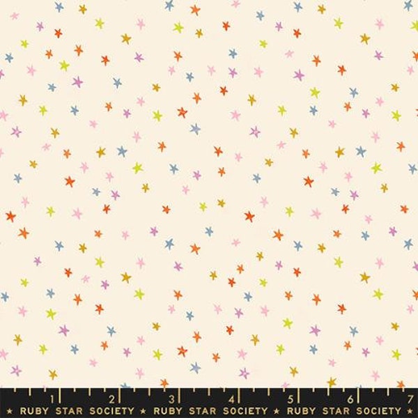Starry Mini Multi by Ruby Star Society // Quilting Cotton // Cotton Woven // 100% cotton // Star Fabric