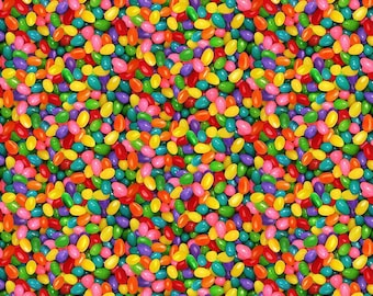 Spring Treats - Jelly Beans by Timeless Treasures Fabric // 100% cotton // Quilting Fabric // Easter Candy Fabric