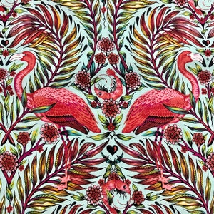 Tula Pink Daydreamer - Pretty in Pink Mango // 100% cotton // Quilting Fabric // Freespirit Fabrics // Flamingo Fabric