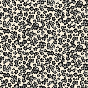 Nightfall Flower Clusters by Maywood Studios // 100% cotton // Quilting Fabric // Black Floral Fabric