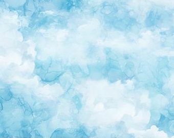 The Great Outdoors - Clouds - by Northcott Fabrics // Quilting Cotton // Cotton Woven // 100% cotton // Watercolor Sky Fabric