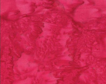 Hoffman 1895 Bali Batik Cardinal // Quilting Fabric // 100% Cotton // Red Pink Batik