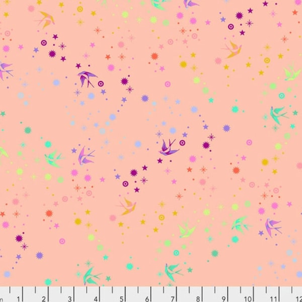 Tula Pink True Colors - Fairy Dust Sherbert // 100% cotton // Quilting Fabric // Rainbow Star Fabric // Freespirit Fabrics