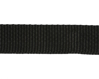 1" Black Webbing