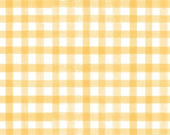Homemade - Sunshine Gingham by Riley Blake Fabric // Quilting Cotton // Cotton Woven // 100% cotton // Yellow Plaid Fabric