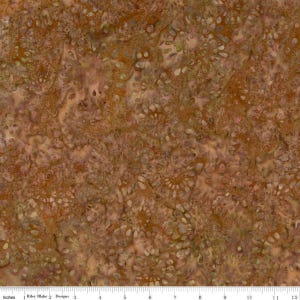 Expressions Batiks Tjaps Chestnut by Riley Blake Fabrics // Quilting Fabric // 100% Cotton // Brown Batik