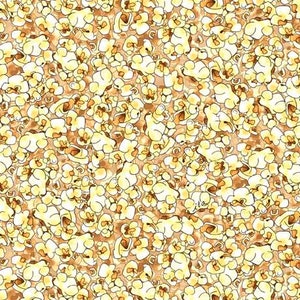 Double Feature Popcorn by QT Fabrics // Quilting Cotton // Cotton Woven // 100% cotton // Snack Food Fabric