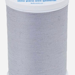 May include: A spool of gray Coats Dual Duty XP All Purpose thread. The spool is labeled with 250 yards (229 meters) and says "Fil Tout Usage" and "Hilo para uso general".