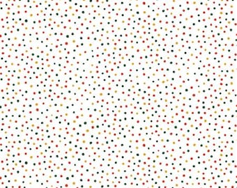 Happiest Dots Holiday Sprinkles by RJR Fabrics // 100% cotton // Quilting Fabric // Christmas Fabric