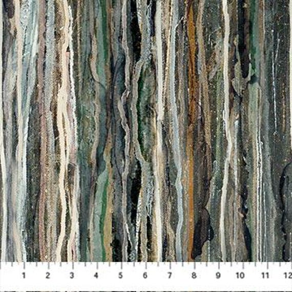 Lone Wolf Brown/Rust Stripe by Northcott Fabrics // Quilting Fabric // 100% Cotton // Tree Fabric