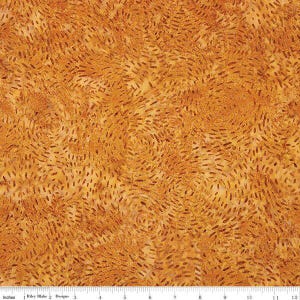 Expressions Batiks Tjaps Mountain High Grain by Riley Blake Fabrics // Quilting Fabric // 100% Cotton // Gold Batik