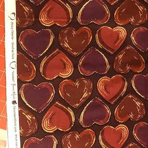 RJR Shiny Objects: Good As Gold Hearts // Quilting Cotton // 100% Cotton // Metallic Fabric // Heart Fabric