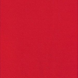 May include: Solid red fabric with a subtle, textured pattern. The material has a consistent color and a slightly raised dot design, creating a visually interesting surface. The fabric is suitable for various crafting projects.