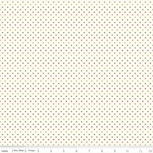 Swiss Dots - Le Creme Autumn by Riley Blake Fabrics // Quilting Cotton // Cotton Woven // 100% cotton // Dot Fabric // Fall Blender Fabric