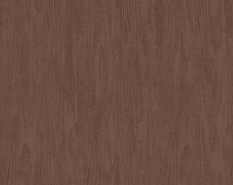 May include: A full-frame shot of a brown wood grain texture. The wood grain has vertical lines and a natural, organic appearance. The color is a warm, medium brown, with variations in tone that suggest depth and texture.