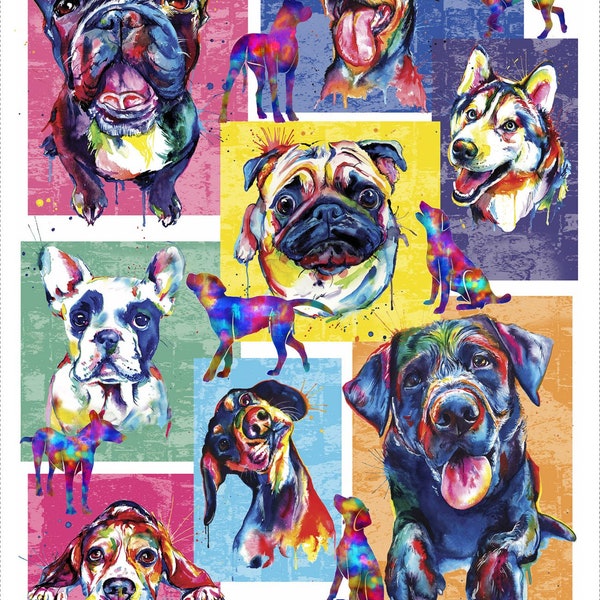 Dog Quilt Panels Etsy