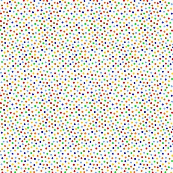 Rainbow Pindot by Michael Miller Fabrics // 100% cotton // Quilting Fabric // Dot Fabric