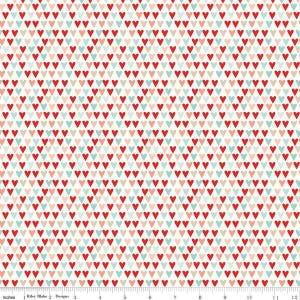 You & Me Hearts Cream by Riley Blake Fabric // Quilting Cotton // Cotton Woven // 100% cotton // Valentines Fabric