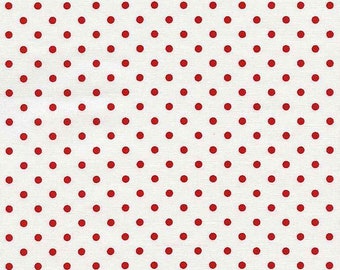 Dots Cherry by Timeless Treasures Fabric // Quilting Cotton // Cotton Woven // 100% cotton // Red Dots