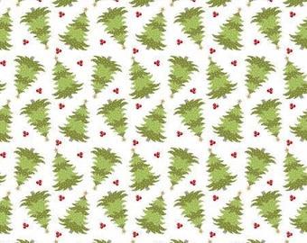 Contempo - Heart & Home Farm Fresh Trees // 100% quilting cotton // Christmas Fabric // Tree Fabric