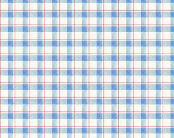 Trendy Meadow Blue Plaid by Henry Glass Fabric // Quilting Cotton // Cotton Woven // 100% cotton // Gingham Fabric