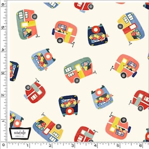 Michael Miller Camper Fabric // Quilting Cotton // Cotton Woven // 100% cotton // RV Fabric