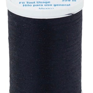 Black Dual Duty XP Polyester Thread 250yds #S9100900 Coats & Clark All Purpose Thread