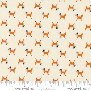 Woodland Wonder Fox Trot Cloud by Moda Fabrics // 100% cotton // Quilting Fabric // Forest Animal Fabric