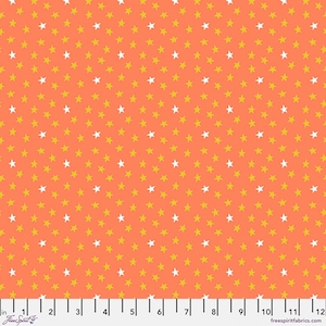 Freespirit Wanderlust Orange Stars // 100% cotton // Quilting Fabric // Kids Fabric
