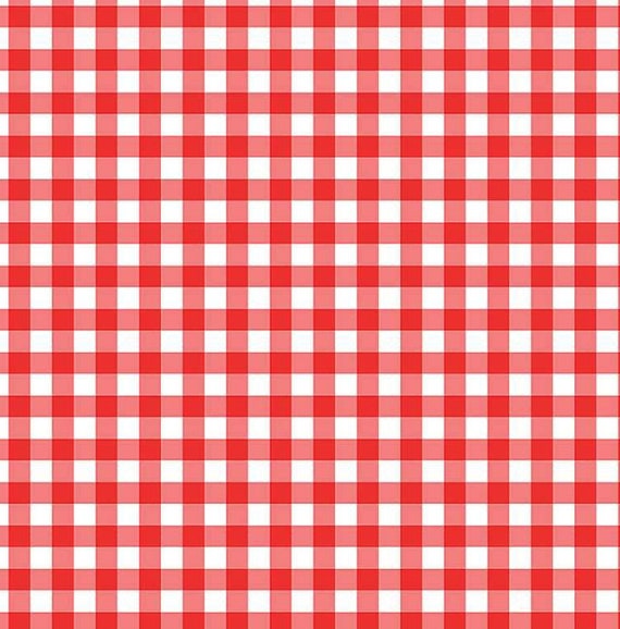 Strawberry Fields Red Gingham by Timeless Treasures Fabrics // Quilting Cotton // Cotton Woven // 100% cotton // Plaid Fabric
