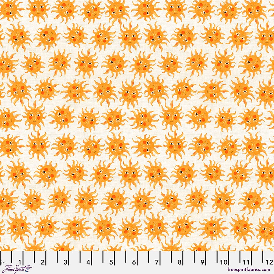 Magic Friends Sunny Daze by Freespirit Fabrics // Quilting Cotton // Cotton Woven // 100% cotton // Sunshine Fabric