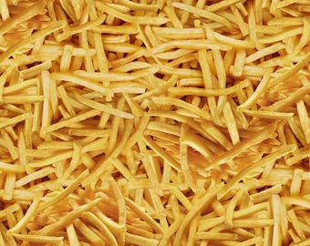 Comfort Food French Fries by Timeless Treasures Fabric // Quilting Cotton // Cotton Woven // 100% cotton // Junk Food Fabric