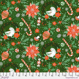 Winter Joy Sweet Tree by Freespirit Fabrics // Quilting Cotton // Cotton Woven // 100% cotton // Christmas Fabric