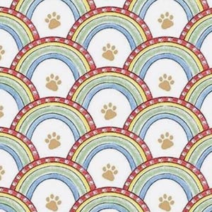 A Place to Call Home - Rainbow Set by Henry Glass Fabric // Quilting Cotton // Cotton Woven // 100% cotton // Dog Fabric