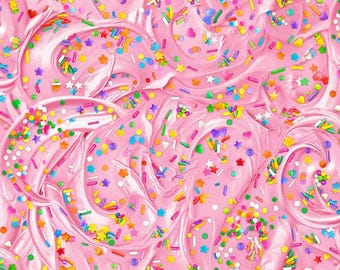 The Sweet Life - Sweet Frosting by Timeless Treasures Fabric // 100% cotton // Quilting Fabric // Dessert Fabric