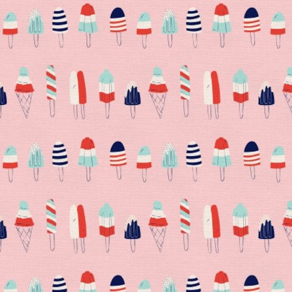 Stars & Stripes Lolly Pop by Paintbrush Studio Fabric // Quilting Cotton // Cotton Woven // 100% cotton // Popsicle Fabric