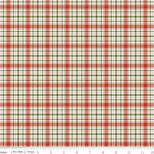 Christmas is in Town Plaid Multi by Riley Blake Fabrics // Quilting Cotton // Cotton Woven // 100% cotton // Christmas Plaid Fabric