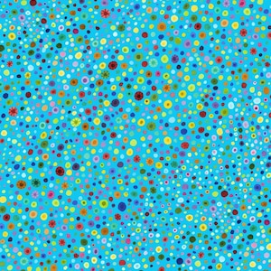 Light Blue Glass Beads by Wilmington Prints // 100% cotton // Quilting Fabric // Dot Fabric // Colorful Fabric