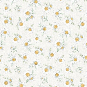 Wilmington Prints - Daisy Days - Daisies Cream // Quilting Cotton // 100% cotton // Floral Fabric