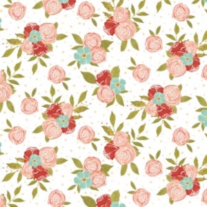 Moonlight Garden Corsage Potpourri by RJR Fabrics // Quilting Cotton // 100% cotton // Floral Fabric