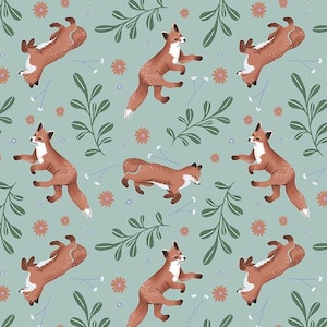 Woodland Magic - Foxes - by Studio E Fabrics // Quilting Cotton // Cotton Woven // 100% cotton // Animal Fabric
