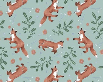 Woodland Magic - Foxes - by Studio E Fabrics // Quilting Cotton // Cotton Woven // 100% cotton // Animal Fabric