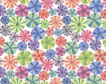 Deep Blue Sea Urchins Multi by P&B Textiles // 100% cotton // Quilting Fabric // Under the Sea Fabric