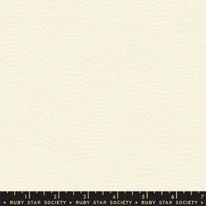 May include: A white fabric with a subtle, wavy pattern in a lighter shade of white. The fabric has a smooth texture and a slightly off-white background.