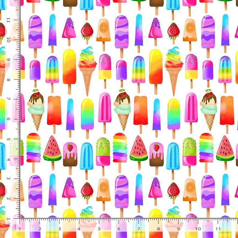 Pool Party Multi Popsicles by Timeless Treasures Fabric // Quilting ...