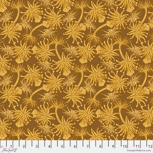Mariana - Anemones by Freespirit Fabrics // Quilting Cotton // Cotton Woven // 100% cotton // Deep Sea Fabric