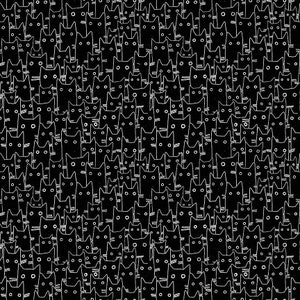 Dear Stella Feline Fancy - Having a Meowment Fabric // Quilting Cotton // Cotton Woven // 100% cotton // Cat Fabric