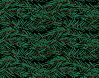 Woodland Holiday Pine Needles by Freespirit Fabrics // Quilting Cotton // Cotton Woven // 100% cotton // Christmas Fabric