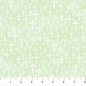 Spring Awakening Mini Cross by Northcott Fabrics // 100% cotton // Quilting Fabric // Religious Fabric