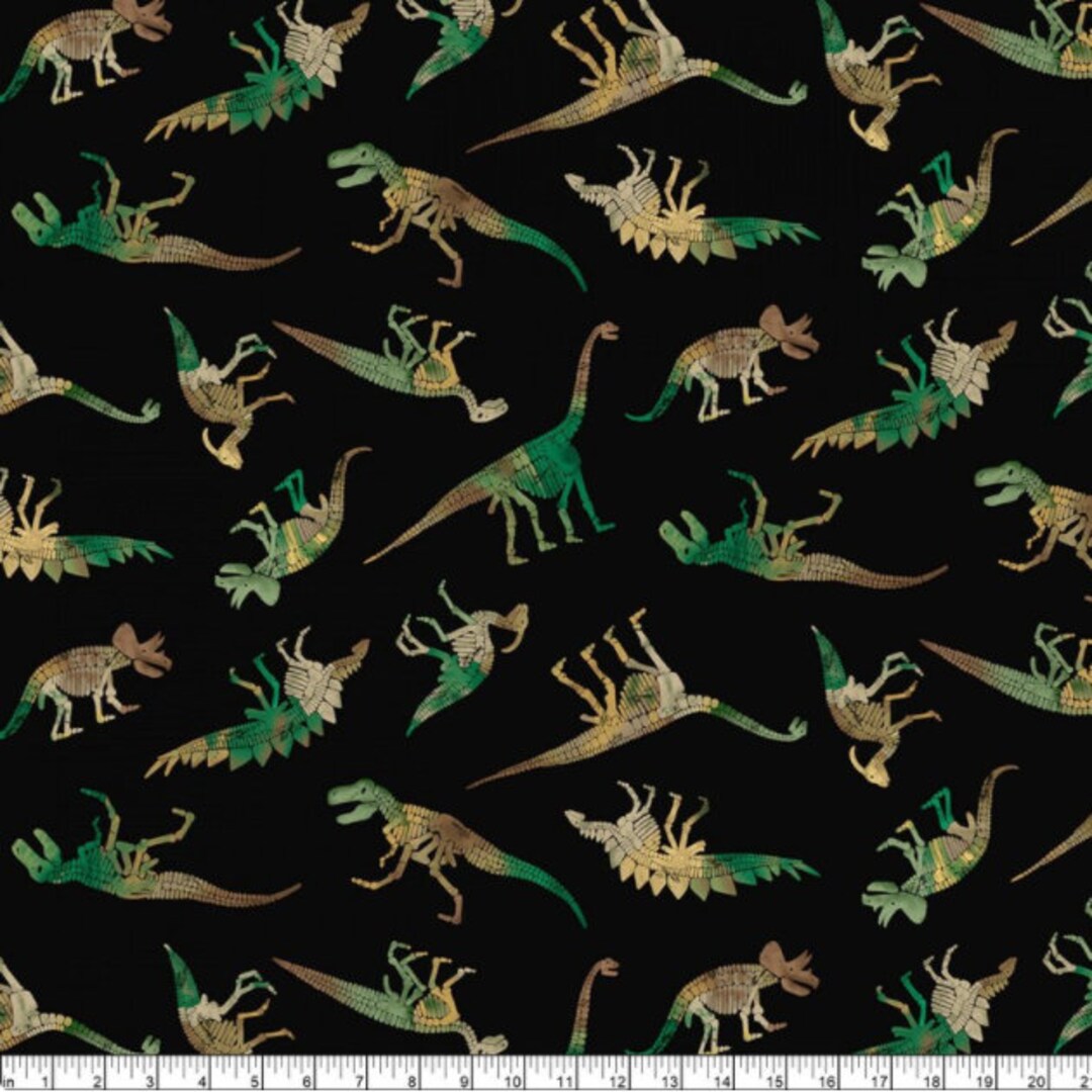 Camo Dinosaur Fossils by Timeless Treasures Fabric // Quilting Cotton ...